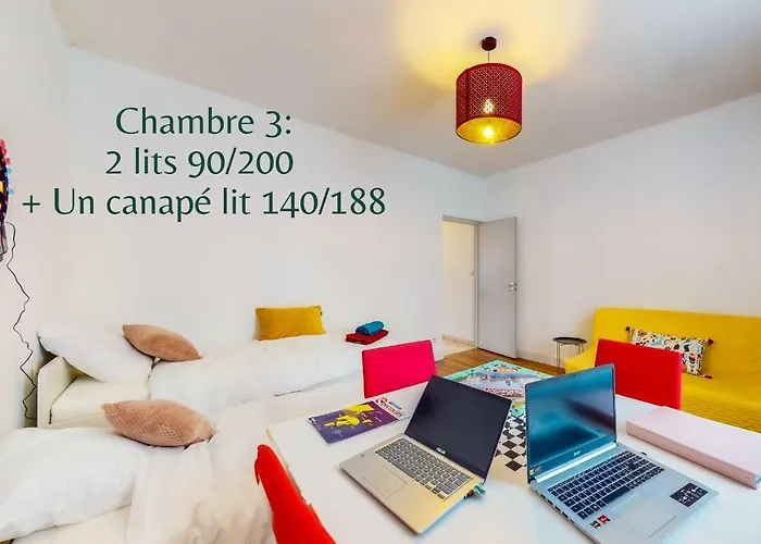 Thermal A 2 Min -le 1909- 8 Pers- Parking Chez Julie *